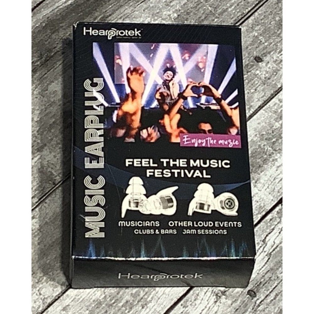 Hearprotek Music Earplugs Musicians Clubs Bars Loud Events Jam Sessions W Case